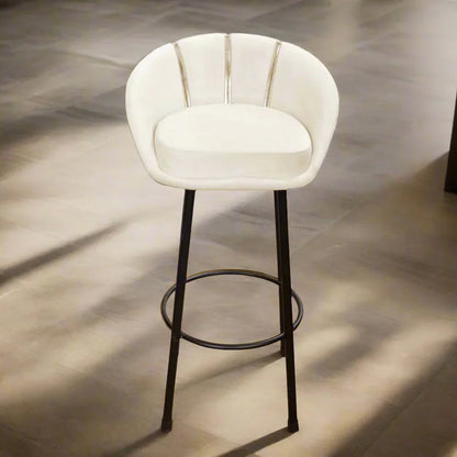 Bar Chair - Steel - Hammer Fabric - Off White - 50cm x 120cm - Cataloug