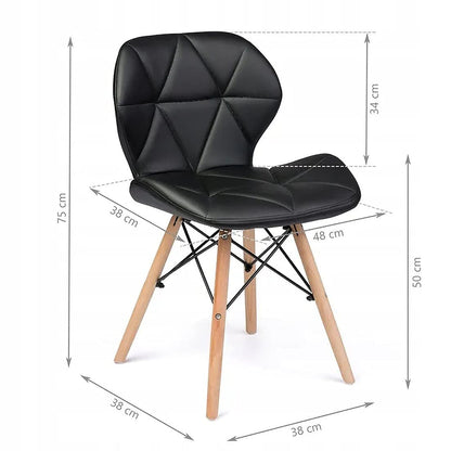 Leather chair 38 x 48 cm
