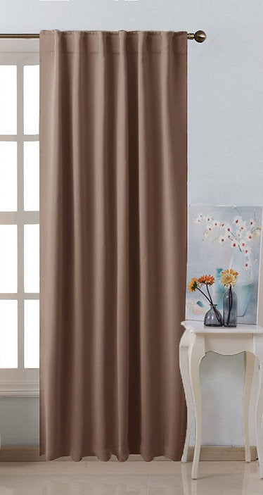 Curtains Blackout - Café- Multi Size