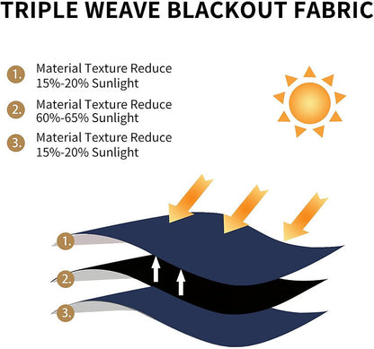 Curtains Blackout - Nave Blue - Multi Size