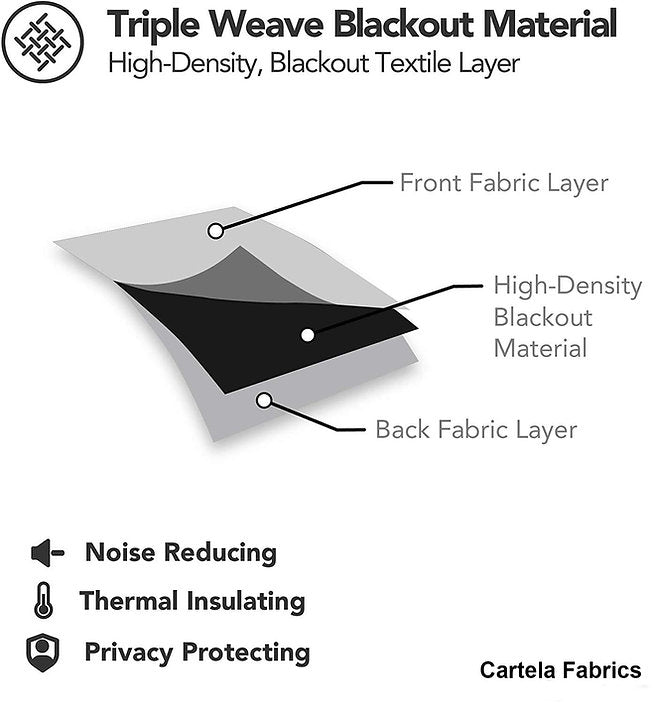 Curtains Blackout - Silver - Multi Size