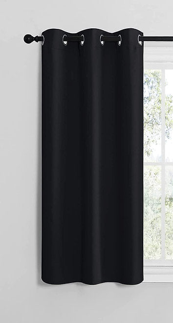 Curtains Blackout - Black -132 x 160 cm