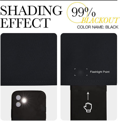 Curtains Blackout - Black- Multi Size