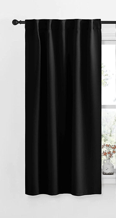 Curtains Blackout - Black-132 x 160 cm