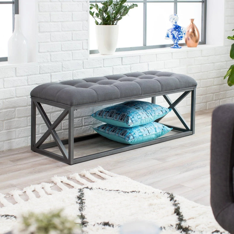 Banquet - Steel - Black - 120 x40x50 cm - Cataloug