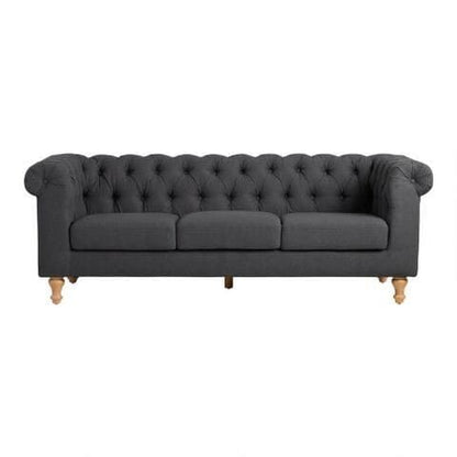 أريكة - خشب زان - كتان - رمادي غامق - BW.SO.503.0029