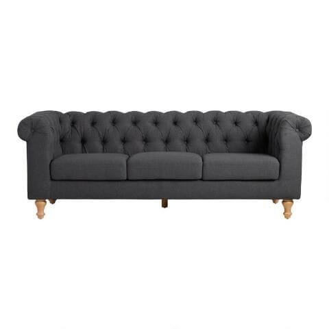 أريكة - خشب زان - كتان - رمادي غامق - BW.SO.503.0029