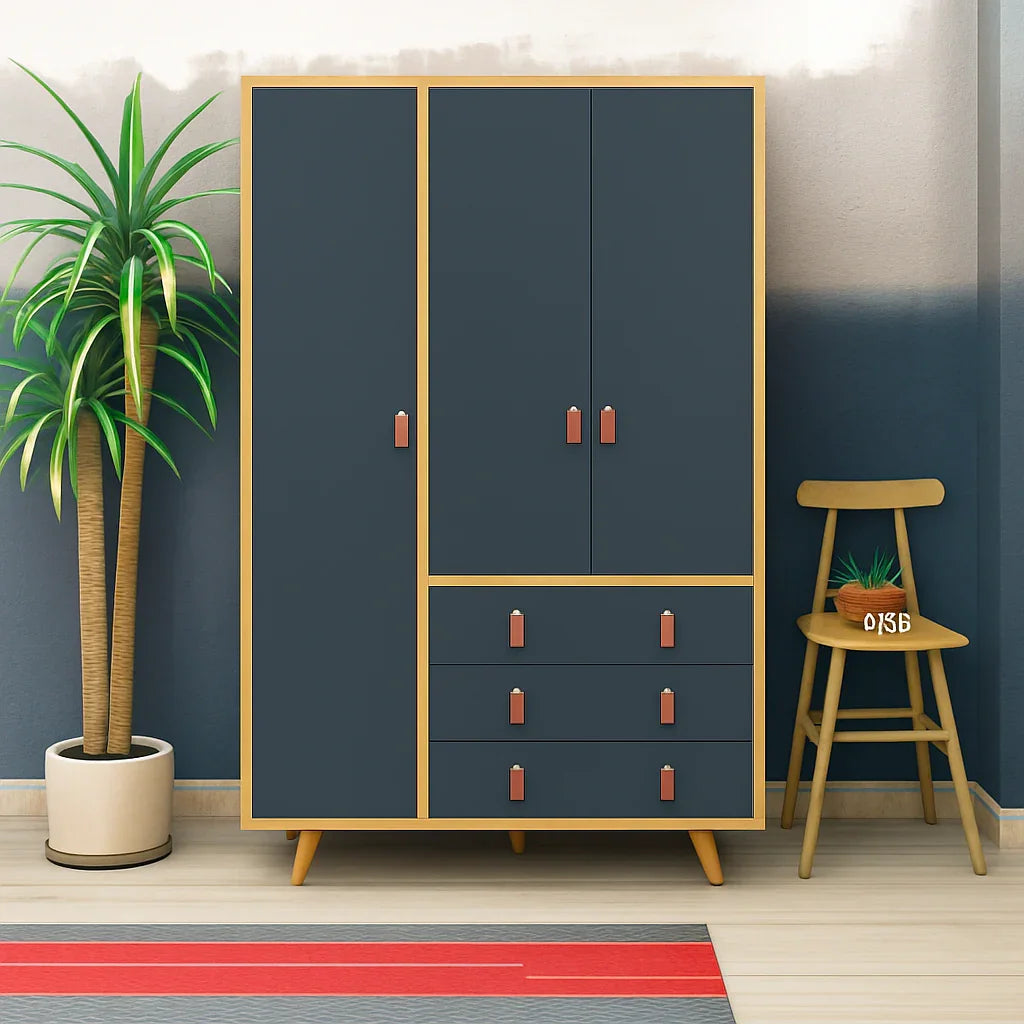 Wardrobe - MDF - Multi Color - 100x52x185 - Cataloug