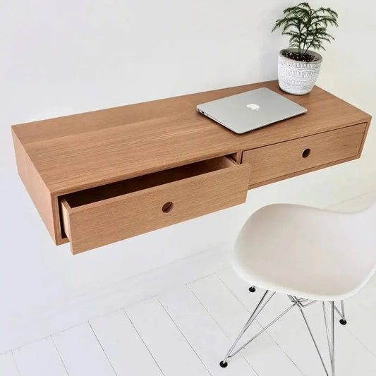 مكتب حائطي - لون خشبي - ١٠٠×٤٠×٢٠ سم
