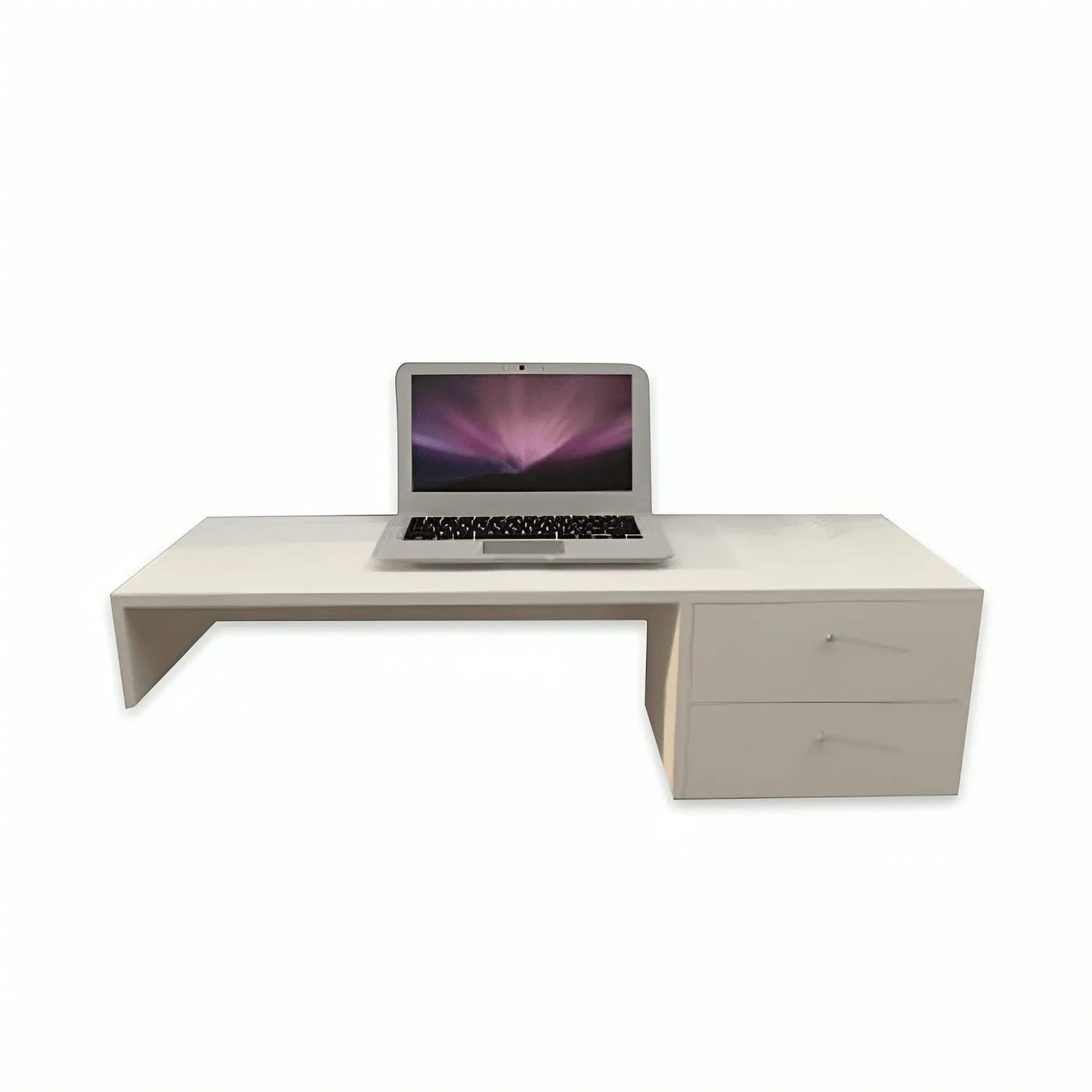 مكتب مثبت على الحائط - PW - أبيض - 100 × 40 × 35 سم