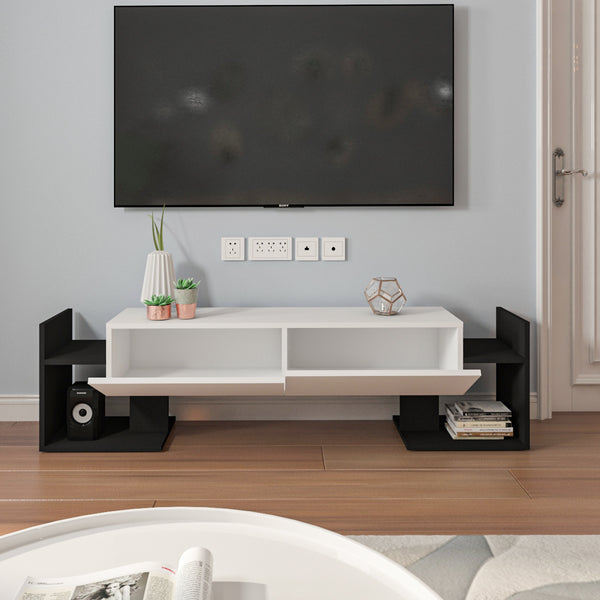 وحدة تلفزيون - متعددة الألوان - خشب MDF - 160x30x42 سم