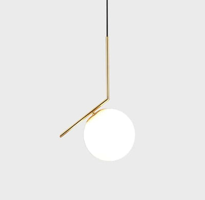 Chandelier - Metal & Glass - Gold - 23 x 100 cm