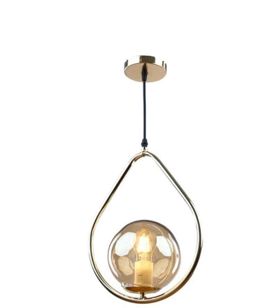 Chandelier - Metal & Glass - Gold - 20 x 90 cm