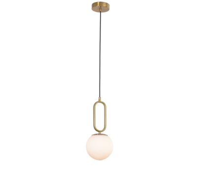 Chandelier - Metal & Glass - Gold - 15 x 100 cm