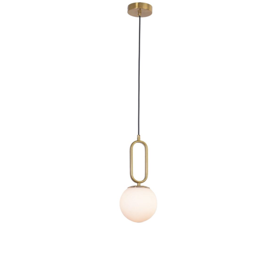 Chandelier - Metal & Glass - Gold - 15 x 100 cm