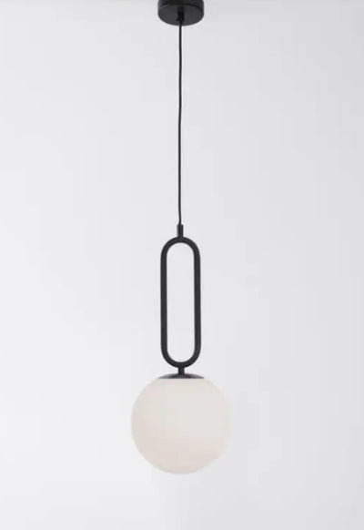 Chandelier - Metal & Glass - Black - 15 x 100 cm