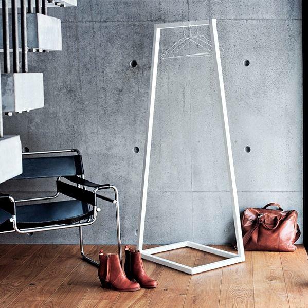 شماعة ملابس - ستيل - أبيض - 50x50x150 سم