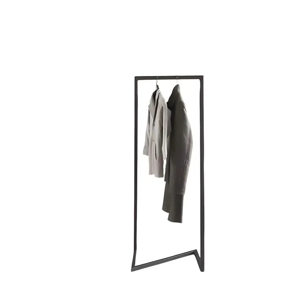 شماعة ملابس - ستيل - أسود - 60×40×150 سم