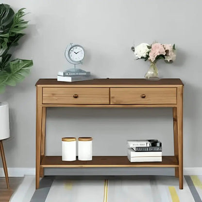 كونسول -NW- بني -115x35x85 سم