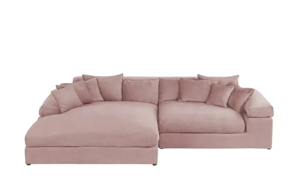 Sofa - Beech Wood - Linen Fabric - Pink - 200x170x85 cm - Cataloug