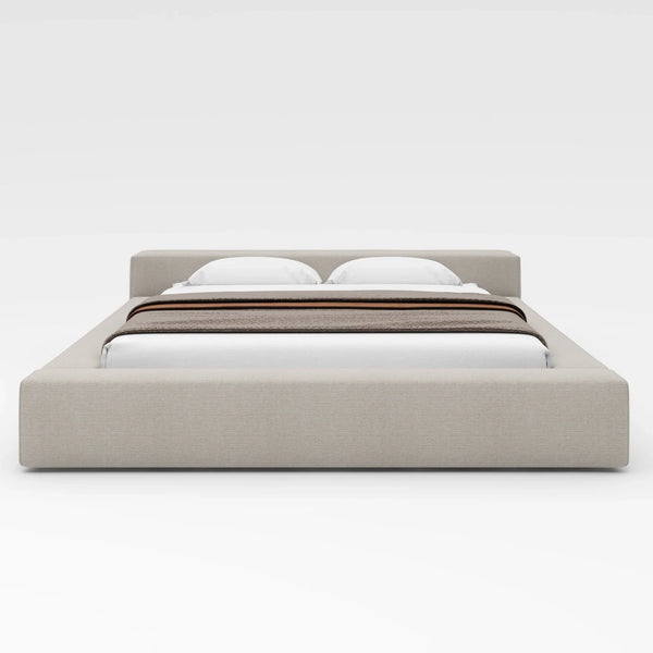 Bed - MDF - Linen - Beige - Cataloug