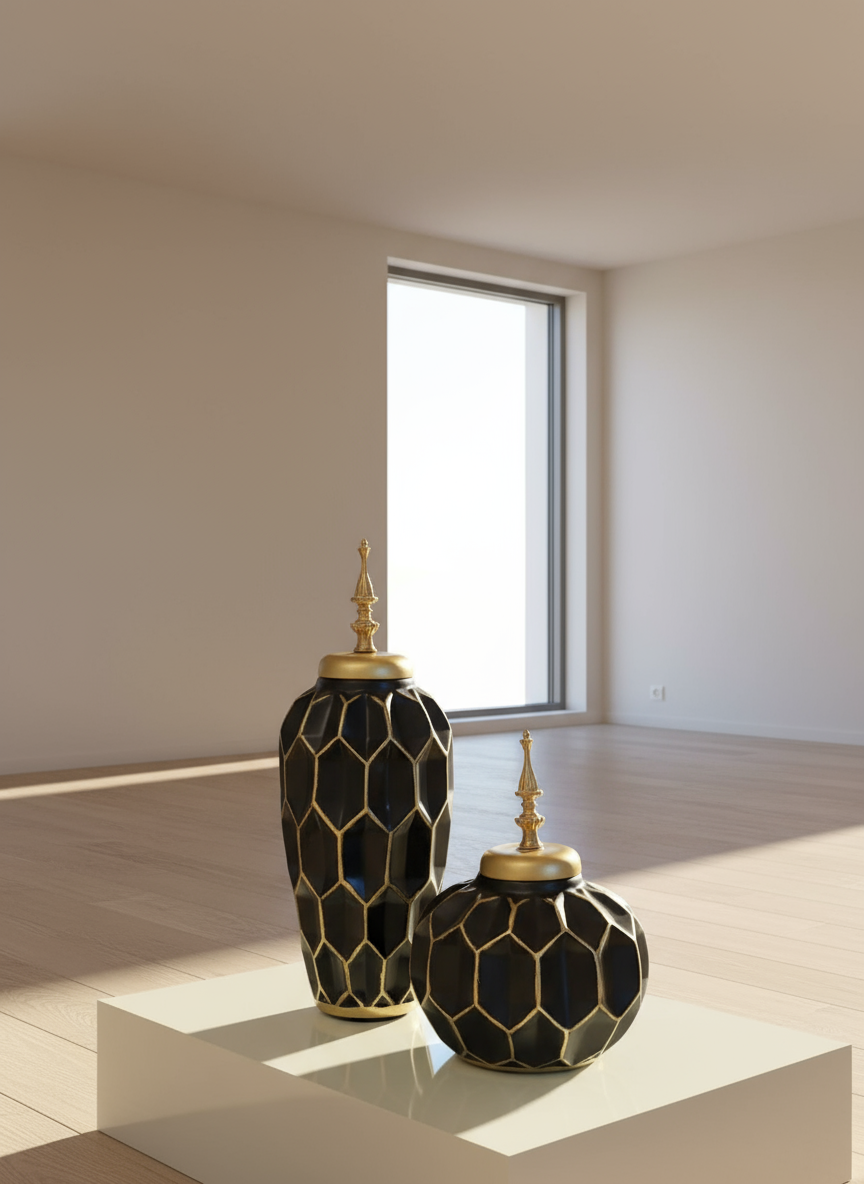 مزهرية بوليستر - بوليستر - متعدد الألوان - متعدد المقاسات