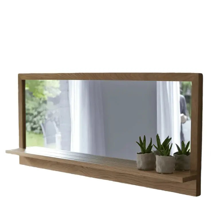 Mirror with shelf -NW-Brown - 120x12x70 cm