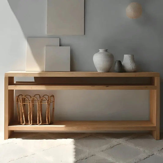 كونسول - لون خشبي  - 120×29×65 سم -