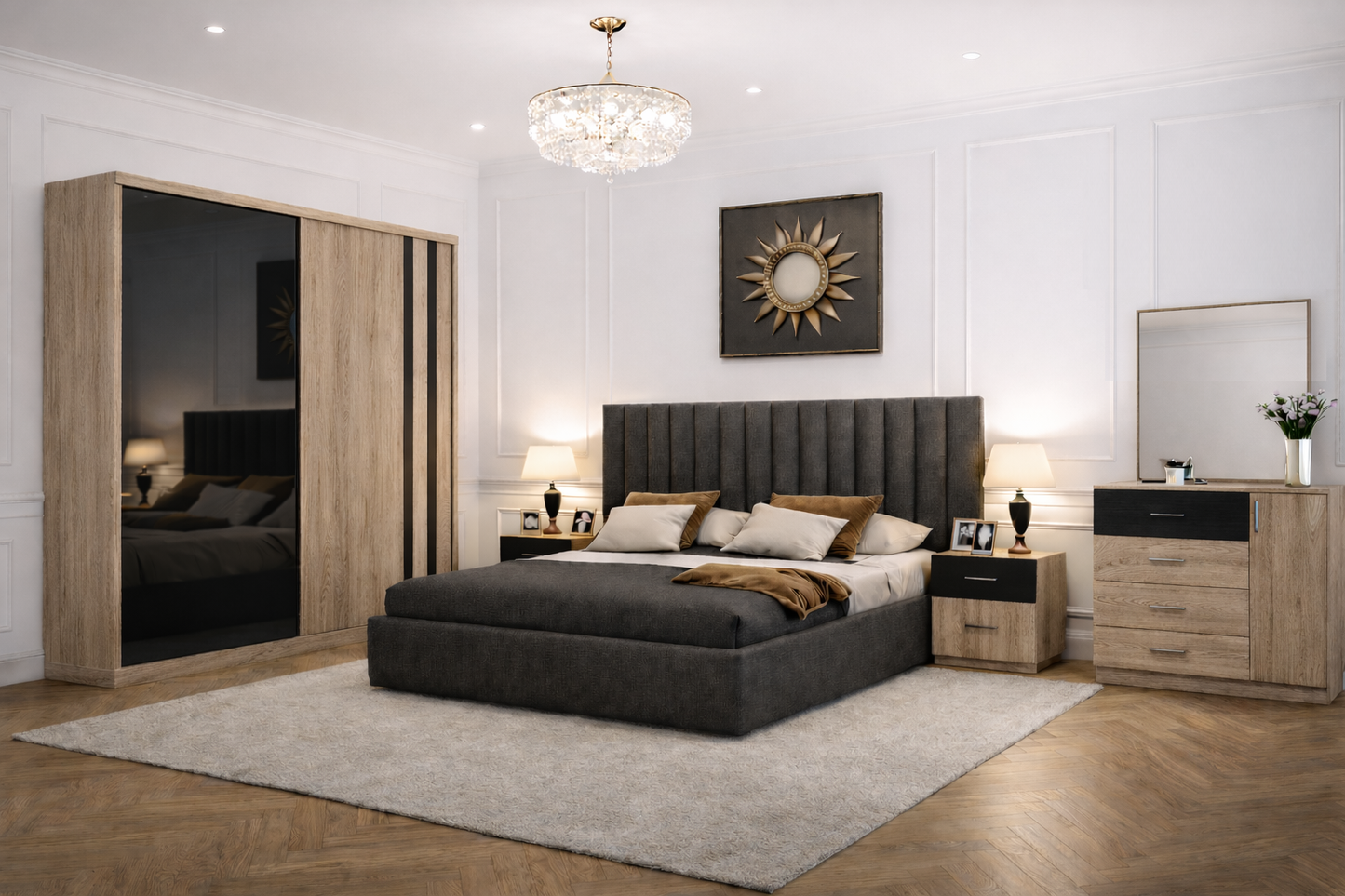 Full Bedroom - MDF Wood - Multi Color