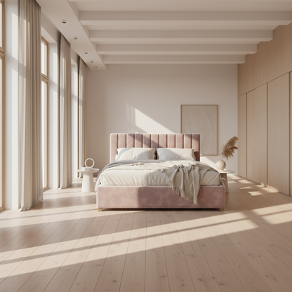 سرير - مقاس ام دي اف- وردي - مقاسات متعددة