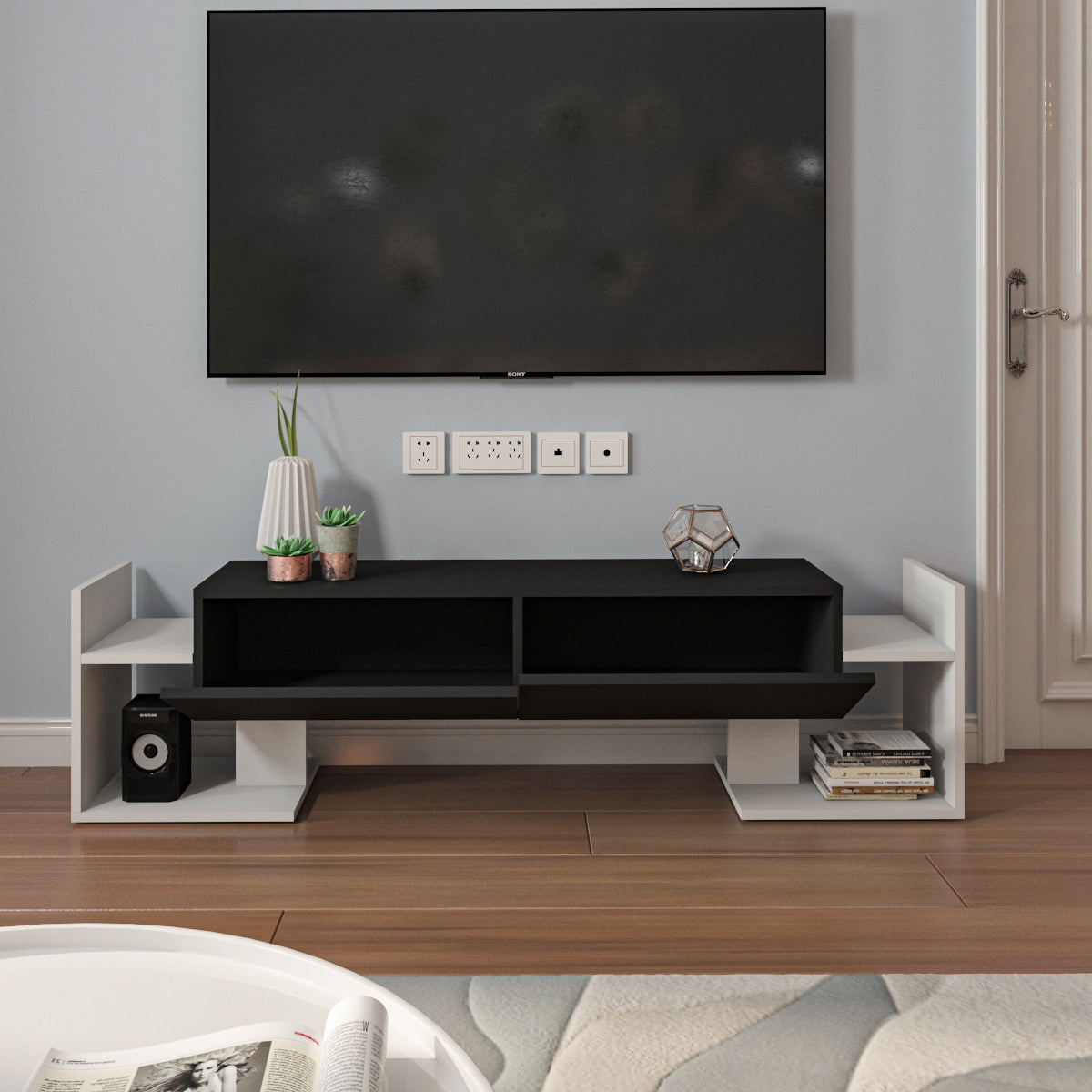 TV Unit - MDF - Multi Color - 160x30x43 cm