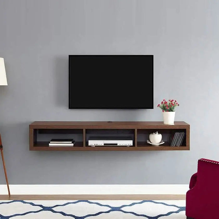 TV Unit - MDF - Brown - 140x30x25 cm