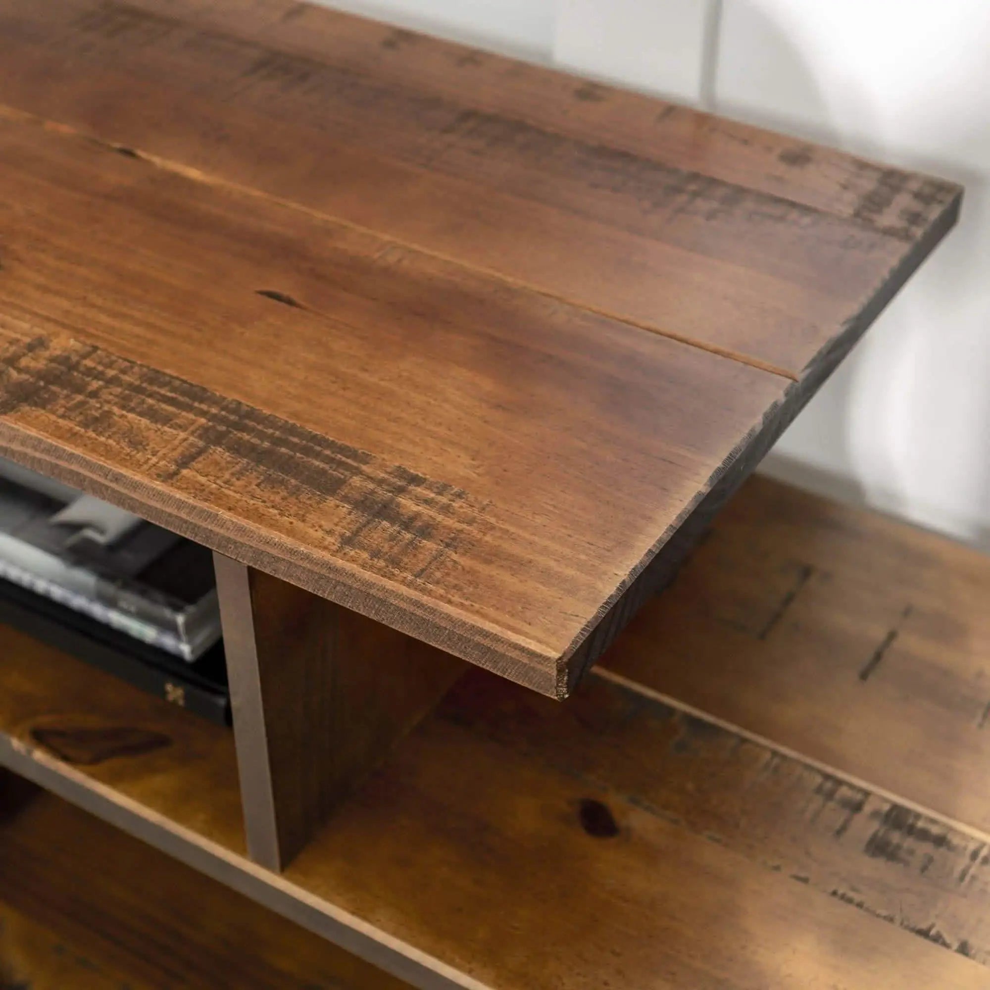 TV Unit - MDF - Brown -130x35x60 cm