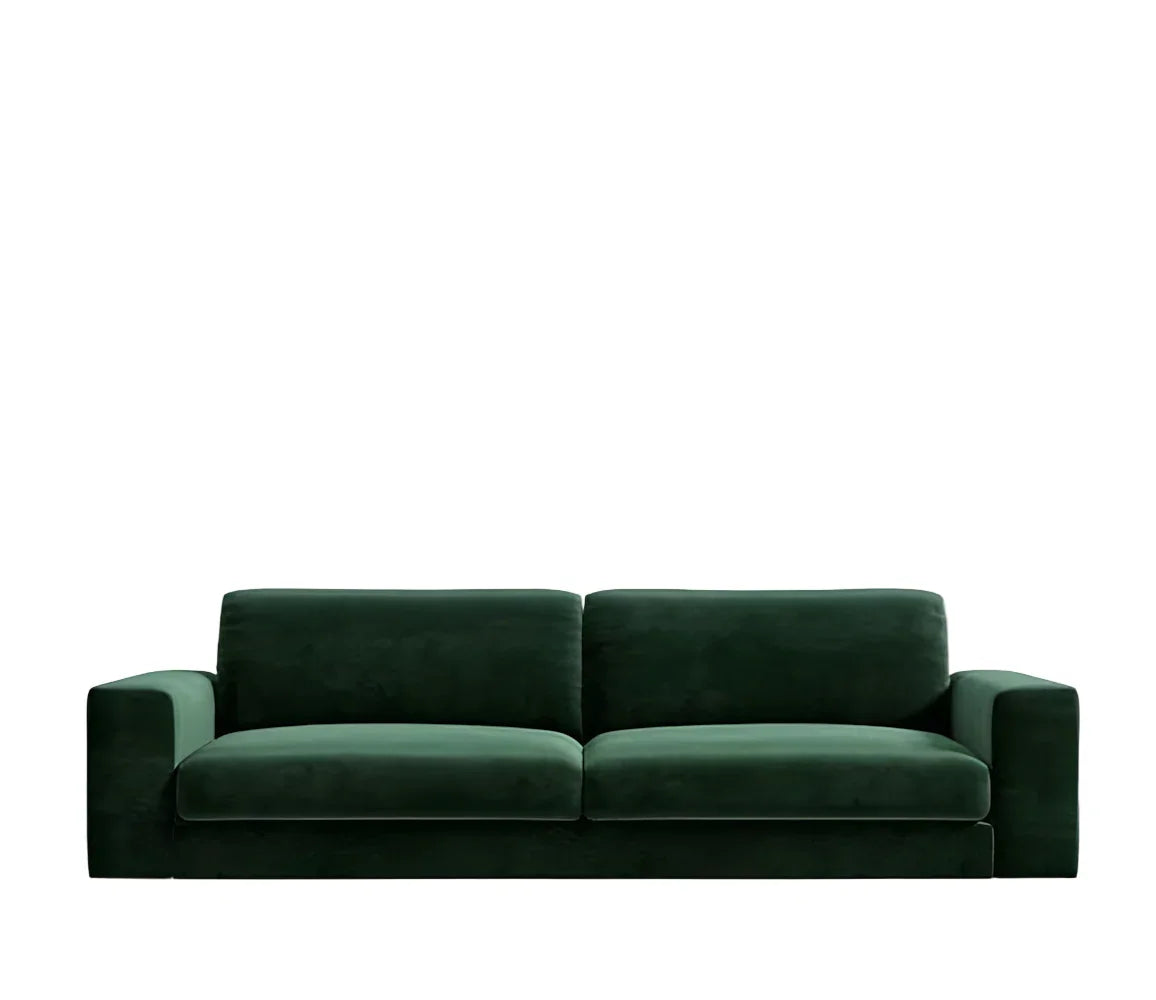 Sofa - Beech Wood - Velvet Fabric - Green - 230x90 cm - Cataloug