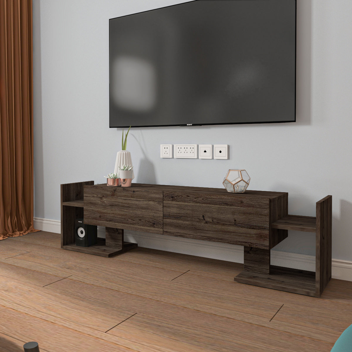 TV Unit - Multi Color - MDF - 160x30x42 cm