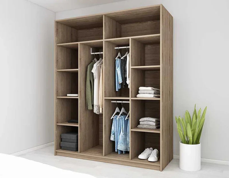 Wardrobe - MDF - Multi Color - 160x60x200 - Cataloug