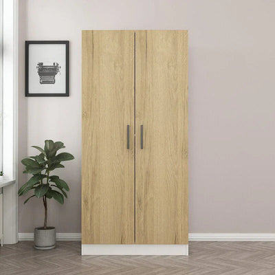 Wardrobe - MDF Wood - Multi Color - 80x52x180 cm - Cataloug