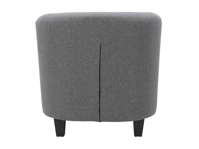 Arm Chair - Beech Wood - Linen Fabric - Grey - 80x80x80 cm - Cataloug