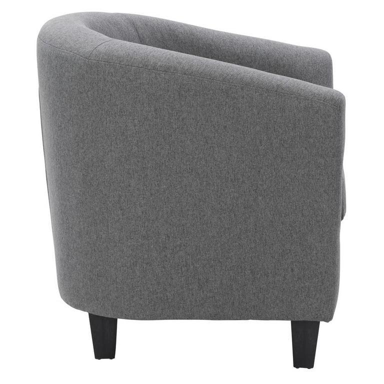 Arm Chair - Beech Wood - Linen Fabric - Grey - 80x80x80 cm - Cataloug
