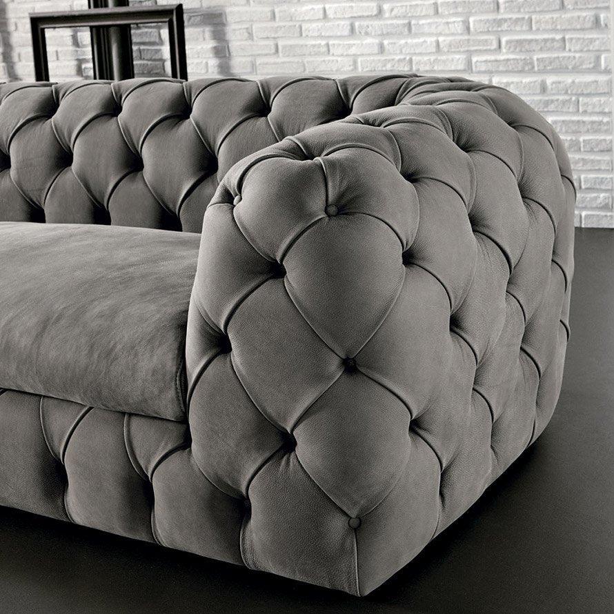 Sofa - Beech Wood - Velvet Fabric - 225*90 cm - Cataloug