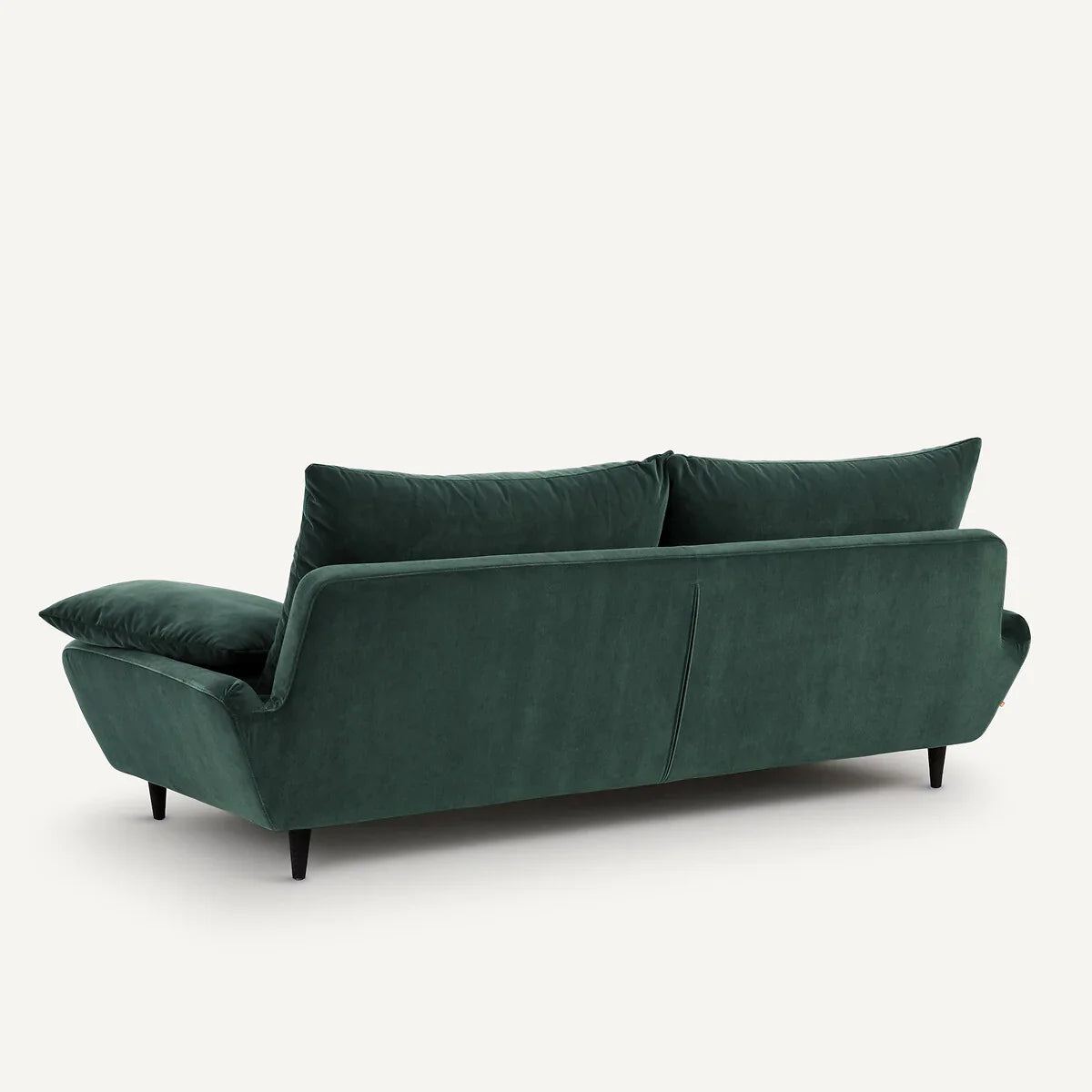 Sofa - Beech Wood - Velvet Fabric - Green - 220x90x75 cm - Cataloug