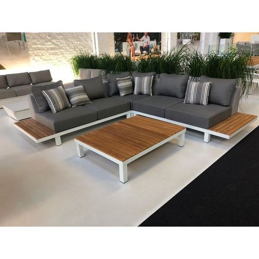 Outdoor Set - 3 Pieces - White & Grey