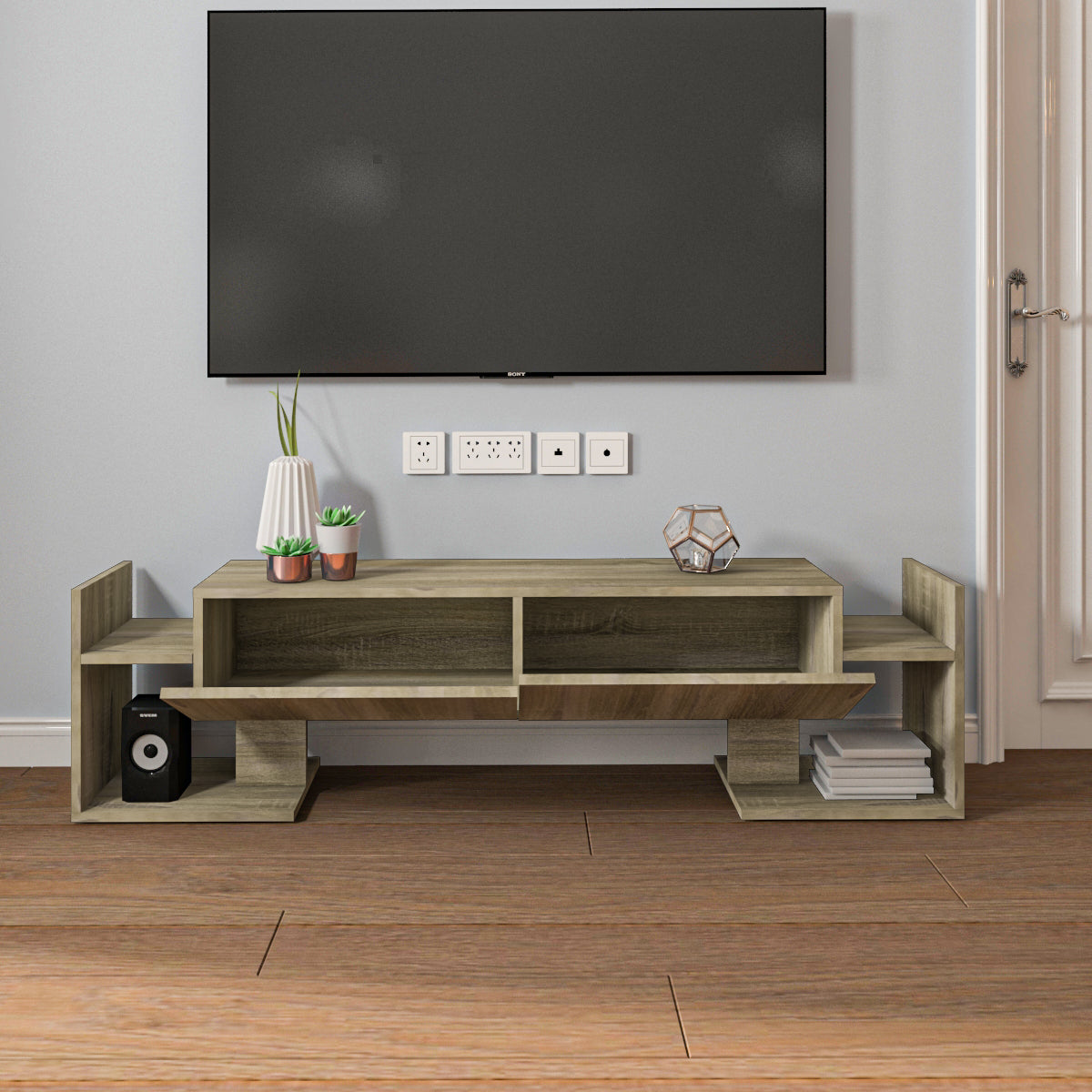 TV Unit - Multi Color - MDF - 160x30x42 cm