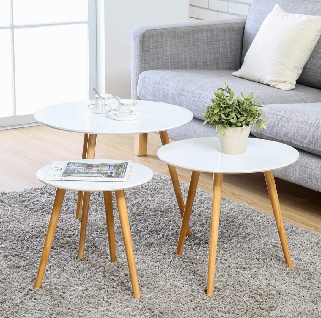 White - multi-size table set - Cataloug