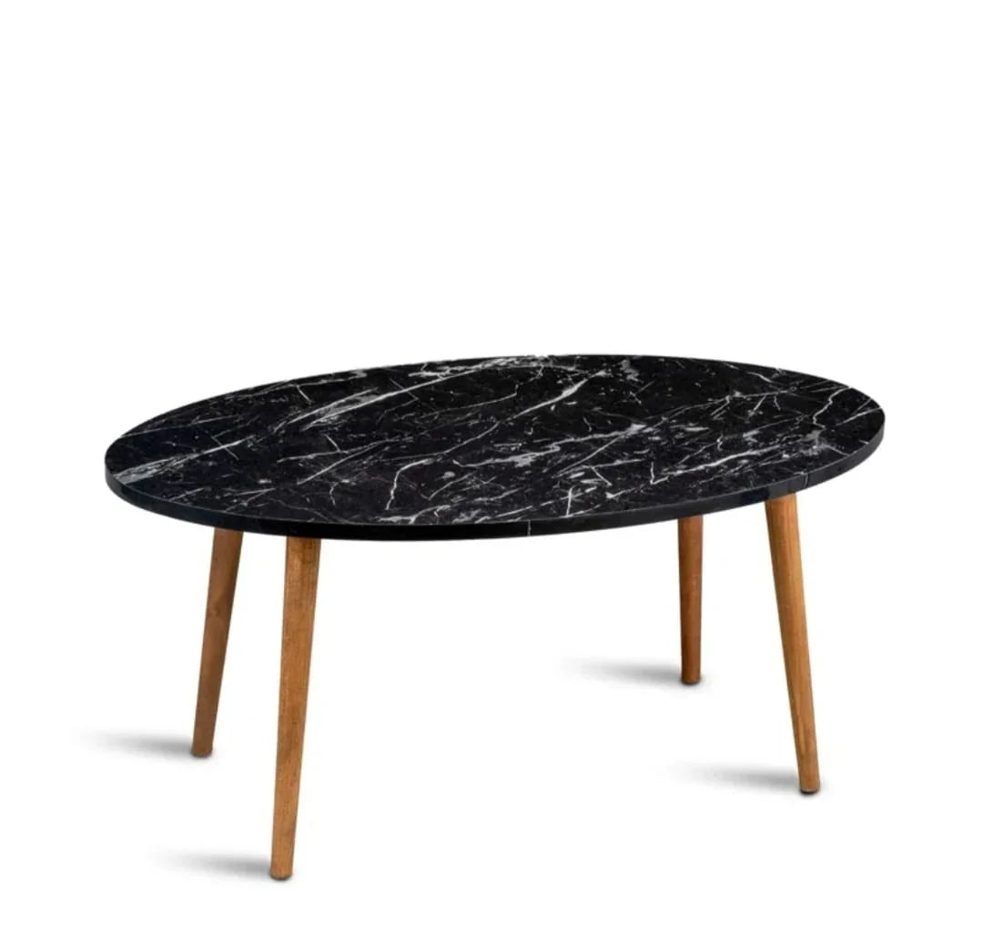 90 cm black - oval table - Cataloug