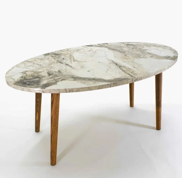 90 cm white - oval table - Cataloug