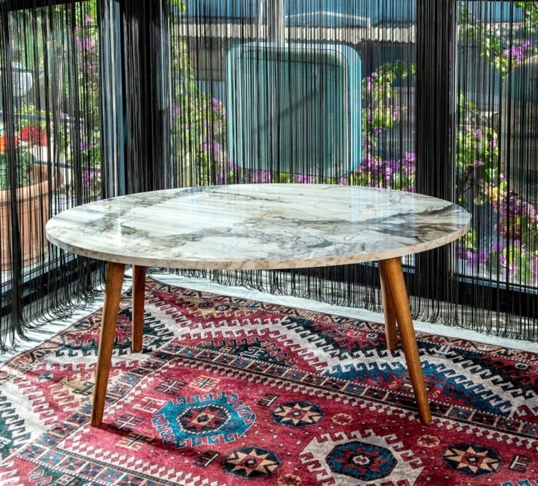 90 cm white - oval table - Cataloug