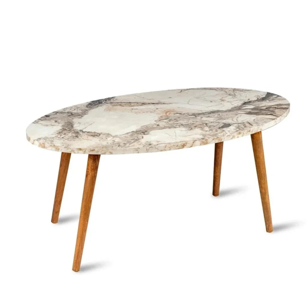 90 cm white - oval table - Cataloug