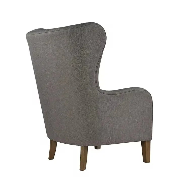 Arm Chair - Beech Wood - Linen Fabric - Grey - 80x80x110 cm - Cataloug