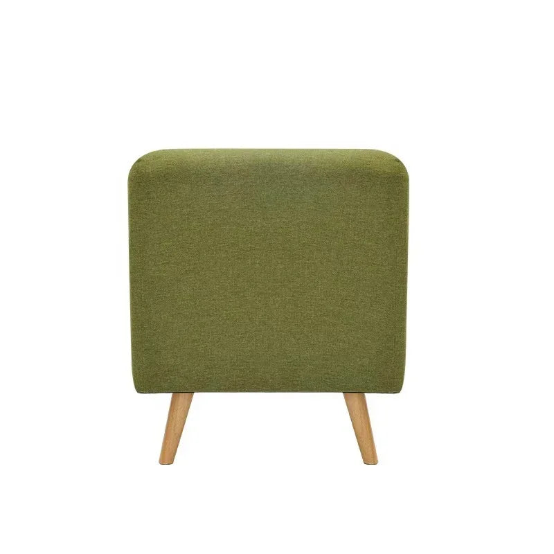 Arm Chair - Beech Wood - Linen Fabric - Green - 80x80x90 cm - Cataloug